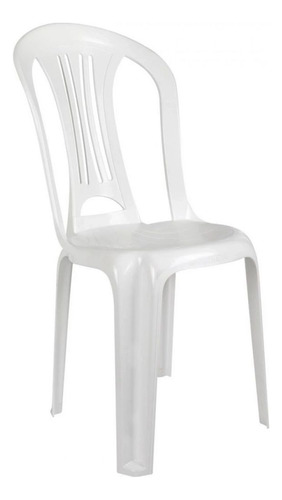 Cadeira Plástico Bistrô Suporta Até 182 Kg Branca Mor