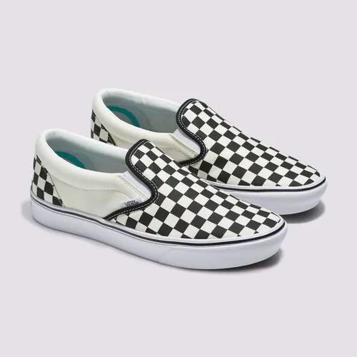 Tenis Clásicos Blanco Hueso Comfycush Slip-on Checkerboard V
