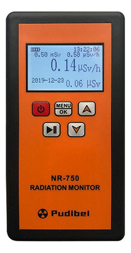 Detector De Radiación Nuclear Portátil Nr-750 Lcd