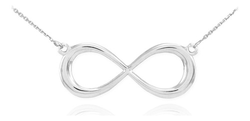 Collares Infinitos De Plata De Ley 925 Con Figura 8, Tu Ele.