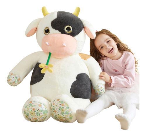 Earthsound Juguete De Peluche De Vaca Gigante, De 30 Pulgada