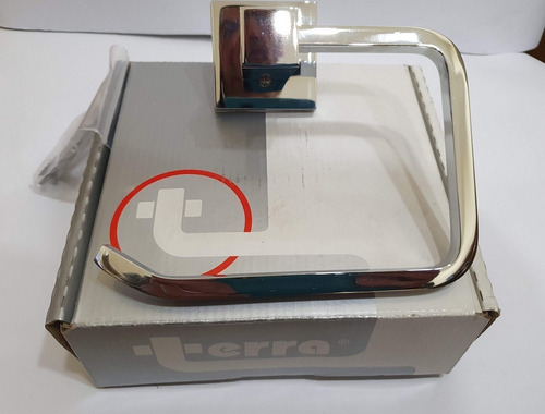 Imagen 3 de 6 de Portarrollo Alta Gama Bronce Cromado Terra 18005c Cubic