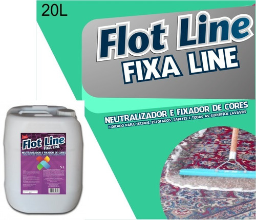 Fixa Line 20 Litros Fixador  Cores Para Lavagem Frete Grátis