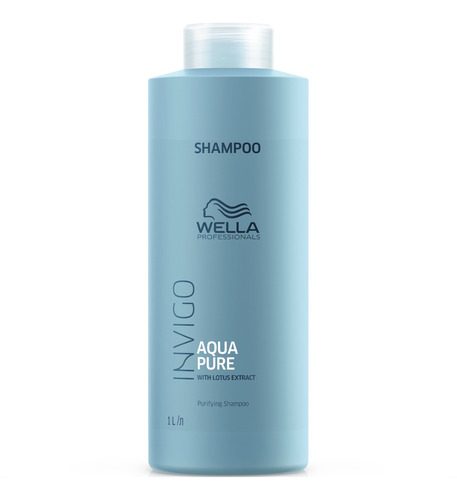 Shampo Antiresiduos Invigo Aqua Pure Wella 1000 Ml Limpieza