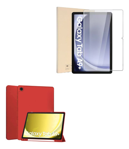 Funda Smart Cover Para Tablet Samsung A9+ Plus Con Lamina