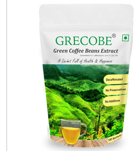 Grecobe - El Caf Verde [100 Bolsas] Extracto De Granos De Ca