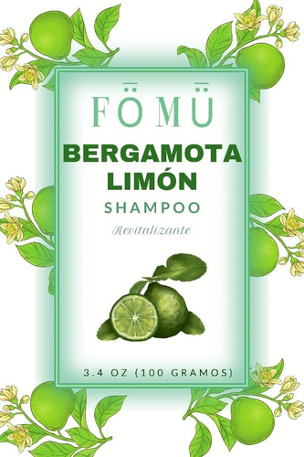 Shampoo Sólido Fömü Bergamota- Limón 100 Gramos + Regalo