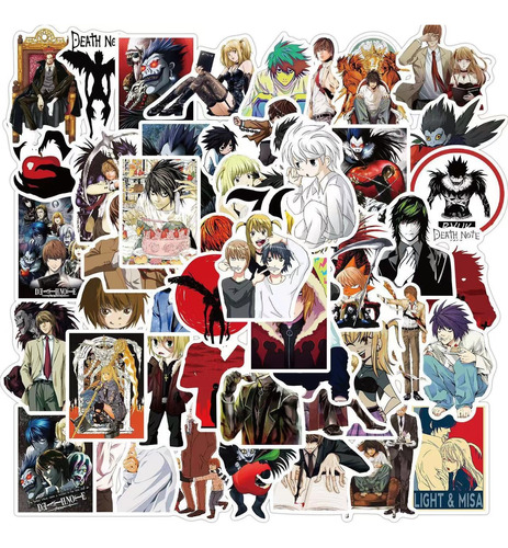 Death Note Ryuk Anime 50 Stickers Vs Agua De Pvc Calcomanias