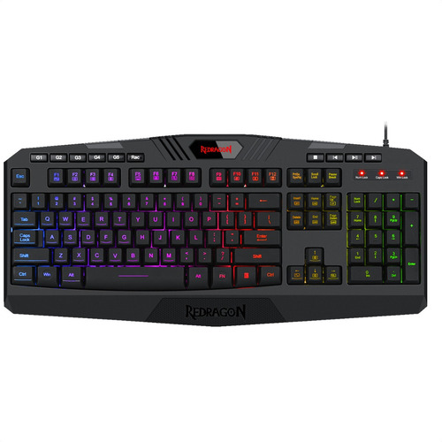 Imagen 8 de 8 de Teclado gamer Redragon Harpe Pro K503A RGB QWERTY español color negro con luz RGB