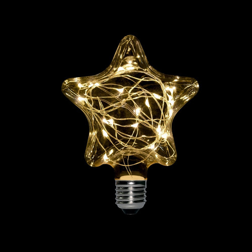 Estrella Glitter Decó 1,5w E27 Rgb 35lm Yarlux Color de la luz Luz Cálida (3 000 K)