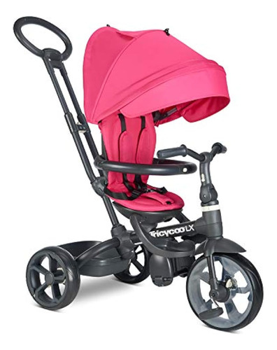 Triciclo Para Niños Joovy Tricycoo Lx, Asa De Empuje, Asient