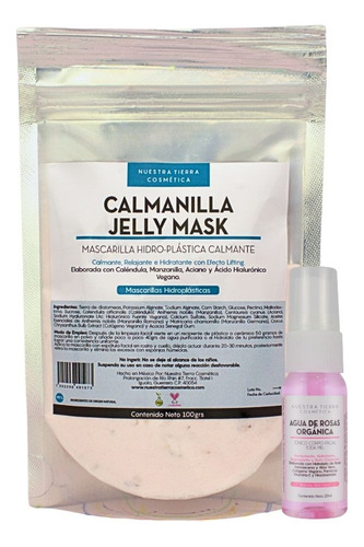 Mascarilla Hidro-plástica Calmante Caléndula Y Manzanilla Tipo de piel Todo tipo de piel