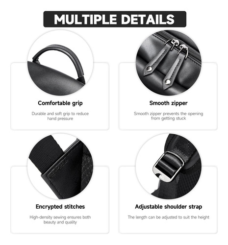 Mochila De Cuero Impermeable Para Computadora Portátil De 14 Pulgadas Carga Senderismo Camping Negocios