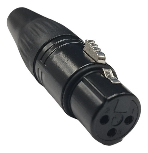 Conector Xlr Hembra Negro