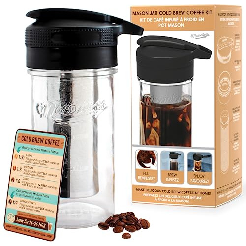 Masontops Kit Para Preparar Café Frío, Cafetera Fría Para Ca