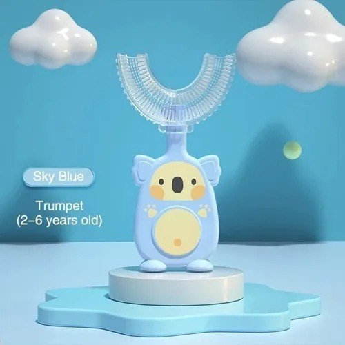 Escova Dental Macia Infantil 360 Formato U P Criança Surso