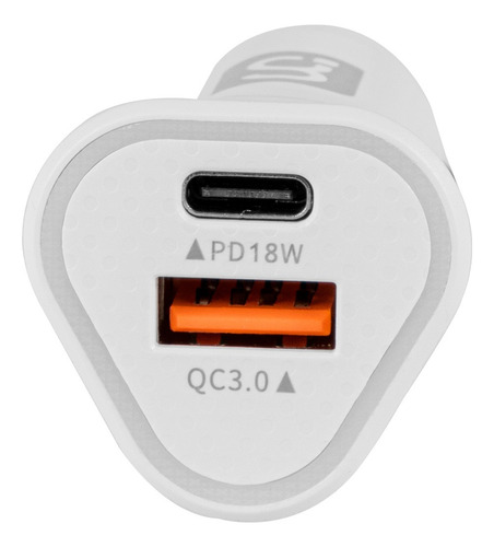 Cargador De Auto Con Puertos Usb, Carga Rápida Ip-5014