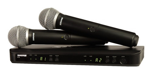 Sistema Inalambrico Orig 2 Microfonos, Shure Blx288 Pg58