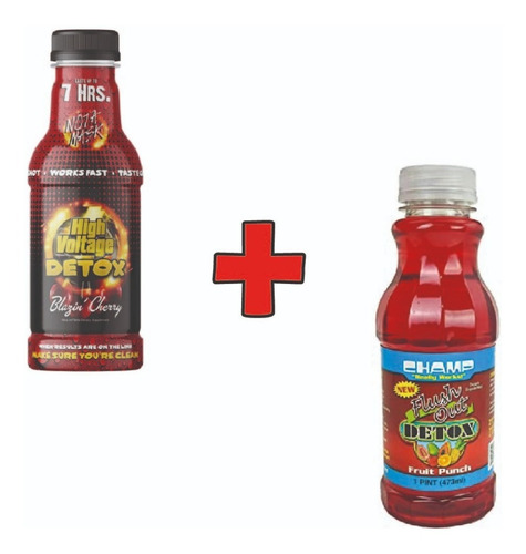 Kit High Voltage Detox + Champ Detox Limpiadores Antidoping