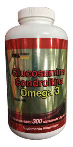 Glucosamina Condroitrina + Omega 3 300 Capsulas Msi