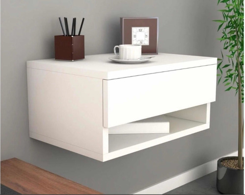 Mesa De Luz Flotante Mesita De Luz Moderna Mueble Hogar