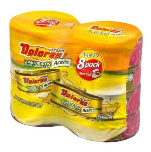 Atún En Aceite Dolores 8 Pzas De 140 G C/u