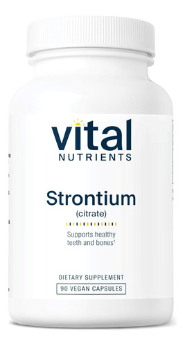 Vital Nutrients Strontium Citrato 227 Mg 90 Cápsulas