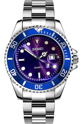 Reloj Skmei Cuarzo Elegante Fecha Acero Inoxidable Moda Rolx