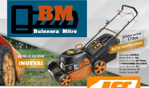 Cortadora De Césped Autopropulsada 4.2 Hp Lusqtoff 4 En 1