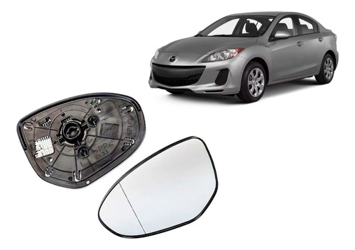 Espejo Puerta Mazda 3 2010 2014 Par (luneta)
