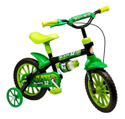 Bic Nathor Aro 12 Masc Black Preto Verde Lion