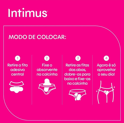Intimus Absorvente Tripla Proteção Seca C/aba 16un. Kit 2pac