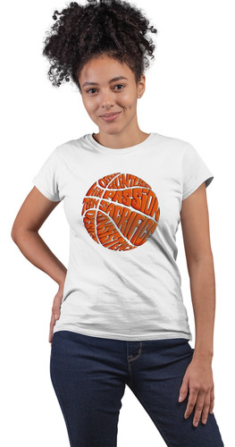 Blusa Balón Frase Pasion Basketball Poliester Mujeniña