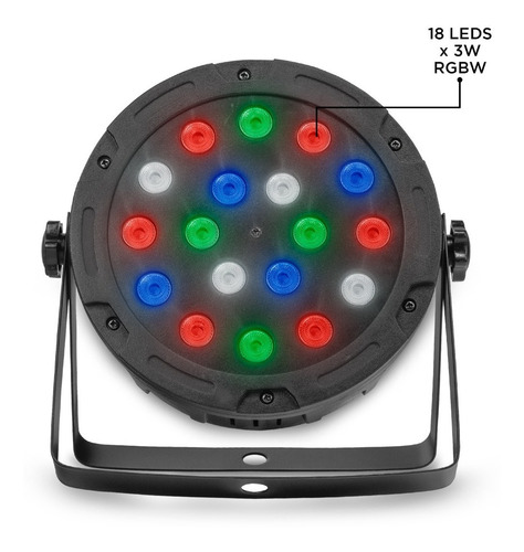 Cañon Led Rgbw Luces Dj De 18 X 3w - Steelpro