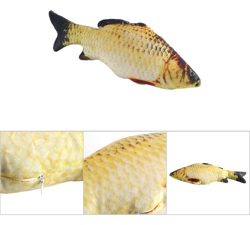 Almohada Creativa Cojín Simulación Forma Pescados Carpa 3d