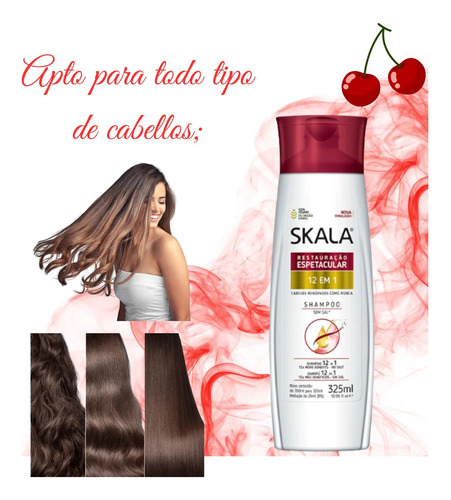 Shampo Skala Restauración 12 En 1 325ml Reparación Brillo