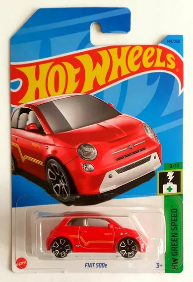 Hot Wheels 2023, Fiat 500e - 144/250 - ( Rojo )