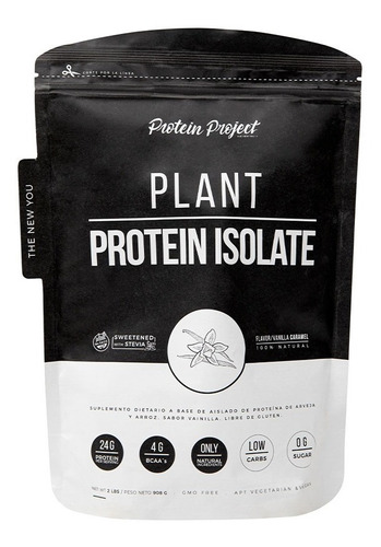 Plant Protein Isolate Protein Project 2lb 908 gr Vanilla Caramel