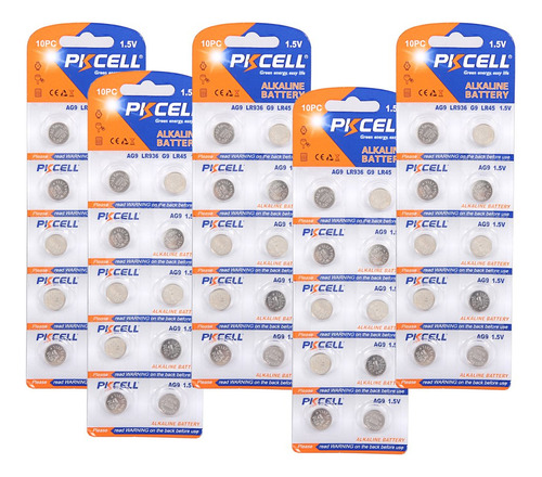 Pkcell Lr936 Baterias Lr45 1.5v Ag9 G9 194 Boton Cell Watch