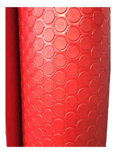 Piso Rojo Hule Tachon Resistente 1ra 1.30m X 6m