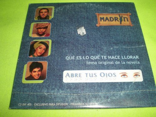 Madryn / Que Es Lo Que Te Hace Llorar Cd Promo (41)