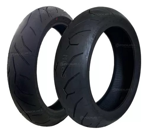 Par Pneu Monster 821 120/70-17 + 180/55-17 Diablo Rosso 2