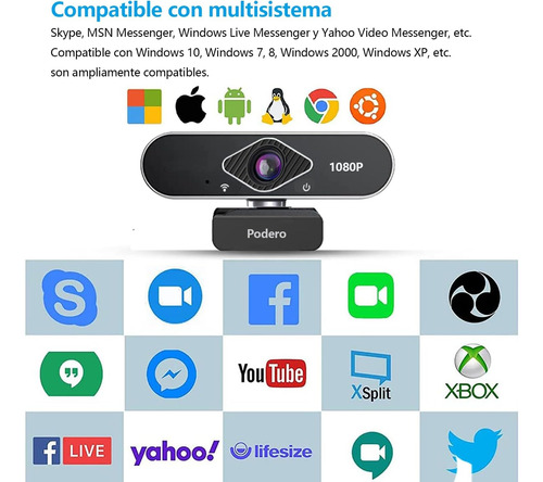 Cámara Web Usb Full Hd 1080p Con Micrófono Transmisión En Vi