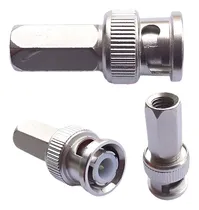 Comprar 50 Pcs Bnc Macho Conector Rg-58 Cables Coaxiales Para Cámara