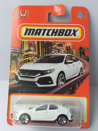 Matchbox 1/64 Honda Civic Hatchback 2017 5p Blanco Col