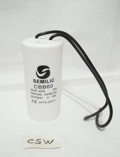 Capacitor Eléctrico 20uf/25uf Semilic