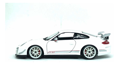 Miniatura De Porsche 911 Gt3 Rs 4.0 Branco 1:18 Burago