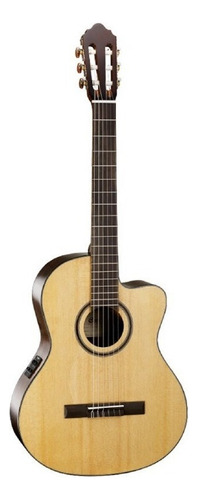 Guitarra Electroacústica Cort AC160CF para diestros natural merbau brillante