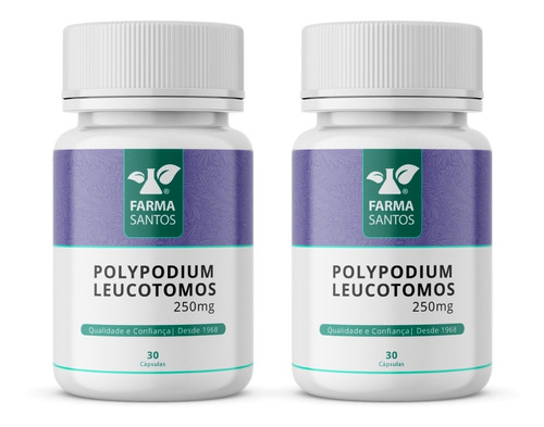 Kit 2 Polypodium Leucotomos 250mg 30 Cáps 