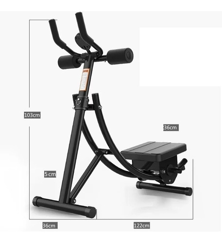 Imagen 2 de 6 de Maquina Abdominales Curva Ergonomica Plegable